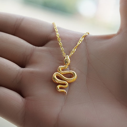 Snake Pendant Necklace - Elementsofthewitch