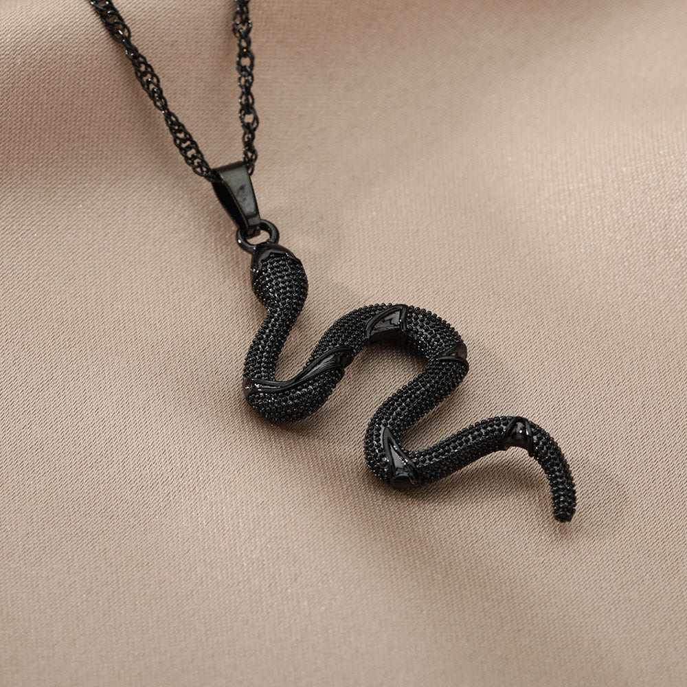 Snake Pendant Necklace - Elementsofthewitch