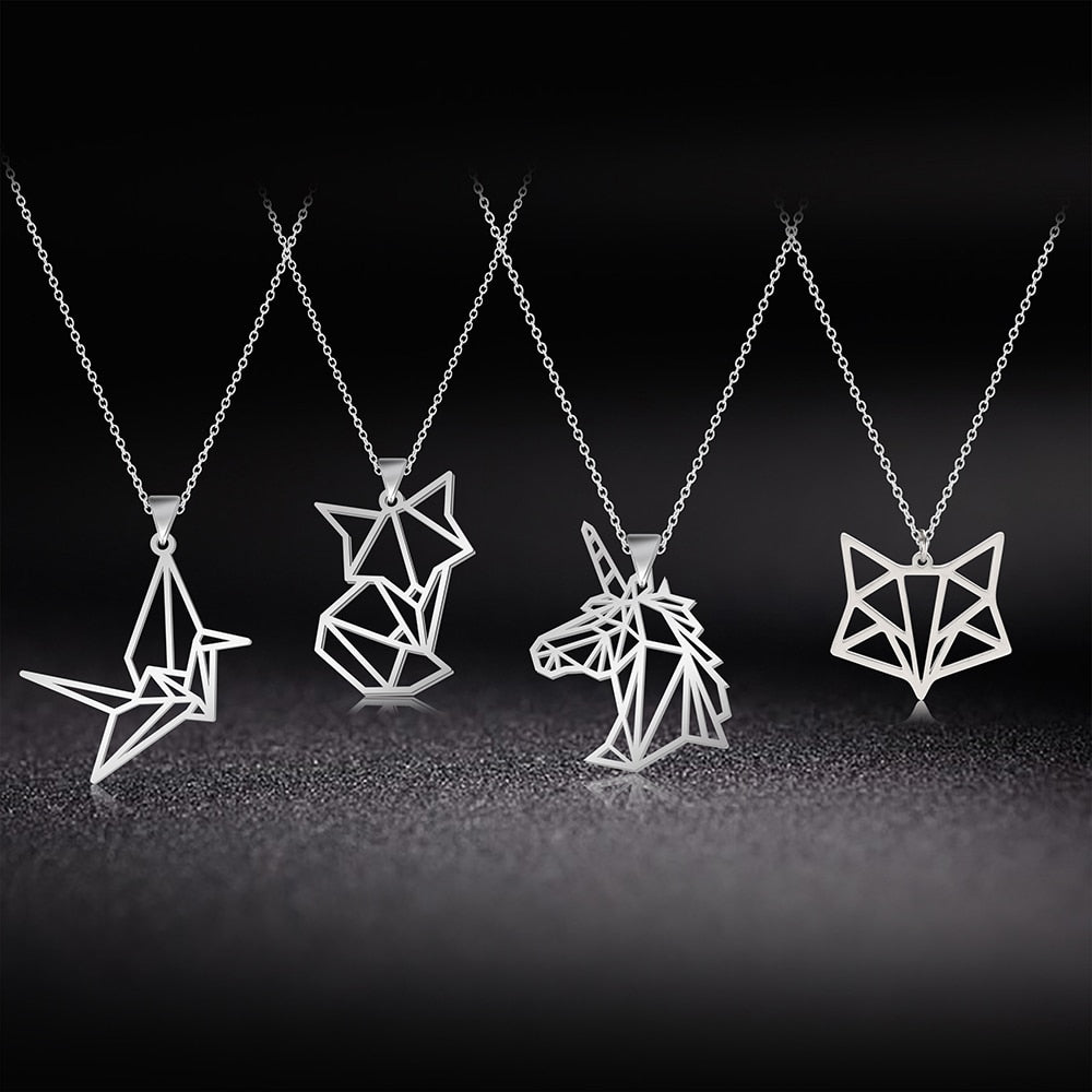 Origami Pendant Necklace - Elementsofthewitch
