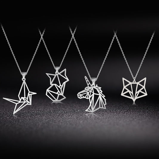 Origami Pendant Necklace - Elementsofthewitch